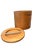 Wood Vintage Mid-Century Modern Wooden Ice Bucket | Scandinavian Teak or Maple Barware With Metal Handle Lid For Sale - Image 7 of 11