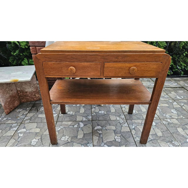 Art Deco Wooden Side Table For Sale - Image 9 of 12
