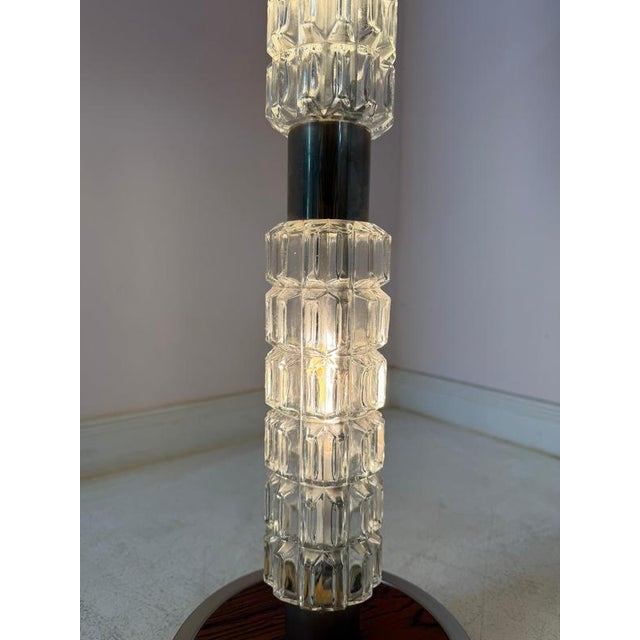2000 - 2009 Red Glass and Chrome Floor Lamp from Fischer Leuchten For Sale - Image 5 of 11