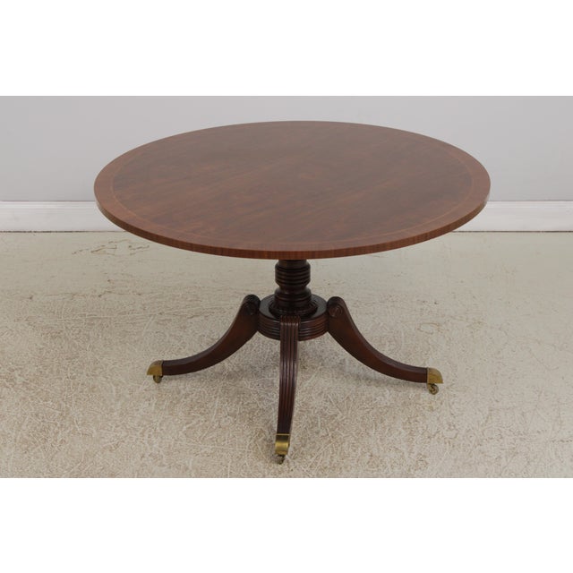 Age: Approx: 30 Years Old Details: Brass Capped Feed And Casters High Quality Construction Gorgeous Table Nice Inlay Work...