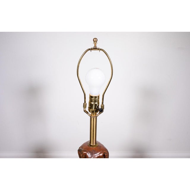 Late 20th Century Signed John Glick Ceramic Lamps With 3 Way Switch - a Pair For Sale - Image 4 of 10