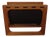 Teak & Suede Magazine Rack from Aksel Kjersgaard for Salin Mobler, Denmark, 1960s by Aksel Kjersgaard For Sale