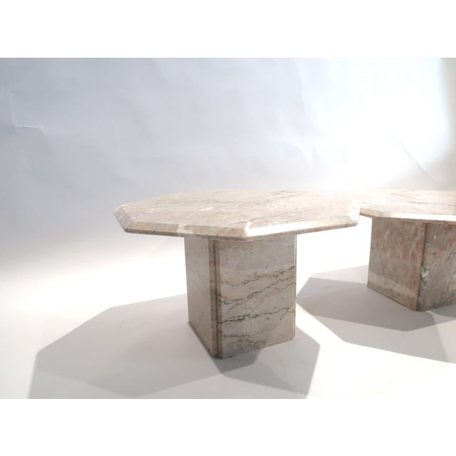 Vintage Marble Coffee Tables, Switzerland, 1970s, Set of 2 For Sale - Image 4 of 6