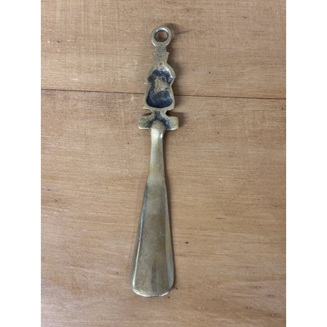 Vintage Welsh Brass Jenny Jones Shoe Horn For Sale - Image 4 of 5