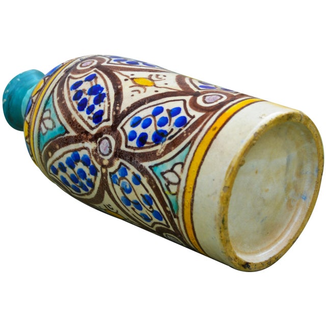 Maroon Mid 20th Century Moorish Ceramic Vase For Sale - Image 8 of 10