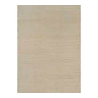 Rug & Kilim’s Oversized Contemporary Textural Solid Rug in Beige Tones - 10x14 For Sale