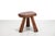 French Handmade Olive Wood Stool, 1950s For Sale - Image 4 of 4