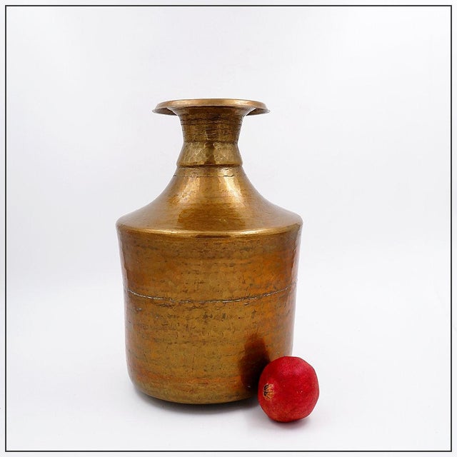 Hammered Copper Pital Ghalcha Vase, 20th Century For Sale - Image 14 of 14