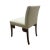 This is the Lachine Chair Attributed to Brueton. It has a cream upholstery with dark brown legs. The maple chair frame is...
