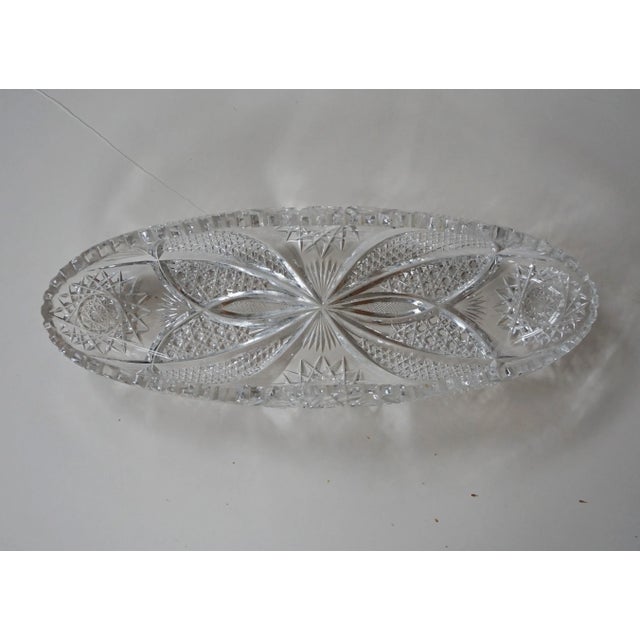 Antique Brilliant Cut Glass Serving Dish For Sale In Atlanta - Image 6 of 6