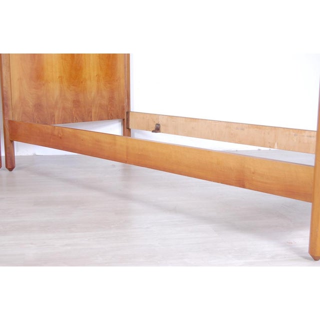 1950s Couple Single Beds with Bedside Table, Set of 3 For Sale - Image 5 of 18