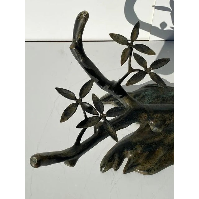 1970s 1970s Brass Bonsai Tree Coffee Table Attributed to Willy Daro For Sale - Image 5 of 13