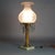 Antique Argand Sinumbra Bronze & Brass Solar Lamp with Opalescent Glass Shade For Sale - Image 6 of 12
