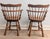 Vintage Ethan Allen Rock Maple Dining Chair Comb-Back Swivel - A Pair For Sale In Raleigh - Image 6 of 11