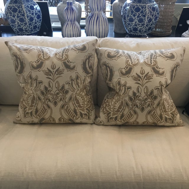 Neutral Floral Pillows Chairish