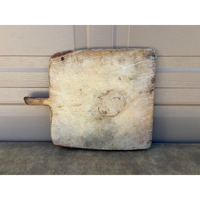 Wood Late 19th Century French Country Rustic Wooden Bread Board For Sale - Image 7 of 11