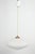 Mid-Century Modern 1970s Louis Kalff for Philips Ribbed Glass & Copper Pendant For Sale - Image 3 of 7