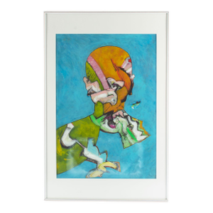 Mixed Media Silhouette Painting by James L. Bruch
