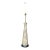 Mid-Century Tapered Ceramic Lamp With Brushed Glaze For Sale