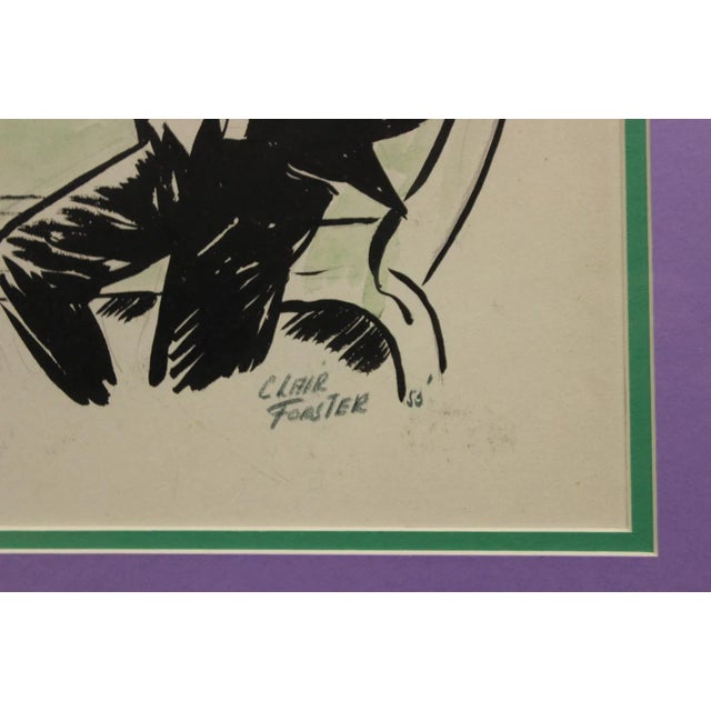 "Bravo-Old Chap-Bravo!" Watercolor Illustration For Sale - Image 5 of 6