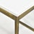 Mid 20th Century Paul McCobb Brass Base Console Table with Vitrolite Top For Sale - Image 5 of 7