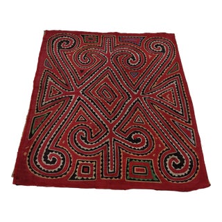 Vintage Spanish Red Mola Cloth For Sale