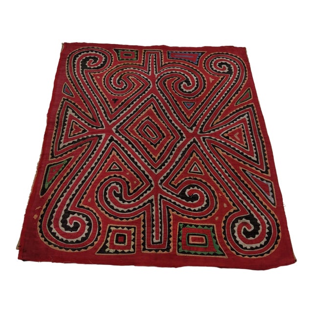 Vintage Spanish Red Mola Cloth For Sale