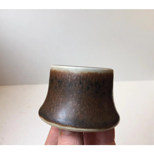 Rörstrand Mid-Century Small Hares Fur Vase from Rörstrand, 1960s For Sale - Image 4 of 6