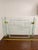 Vintage Art Deco Etched Glass Fireplace Screen With Brass Hardware For Sale - Image 10 of 12