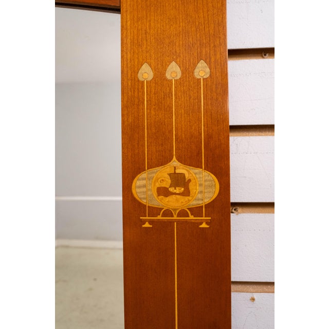 Brown Stickley Cherry Mission Style Harvey Ellis Inlaid Mirror For Sale - Image 8 of 10