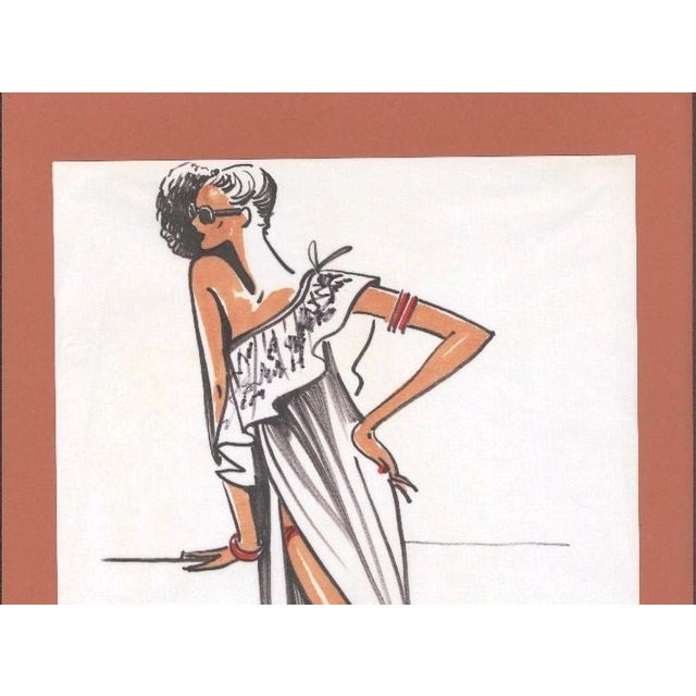 RARE! This is an original 1980's fashion design from a French designer, Drusy Passerini. Drusy was a “stylist modeliste”...