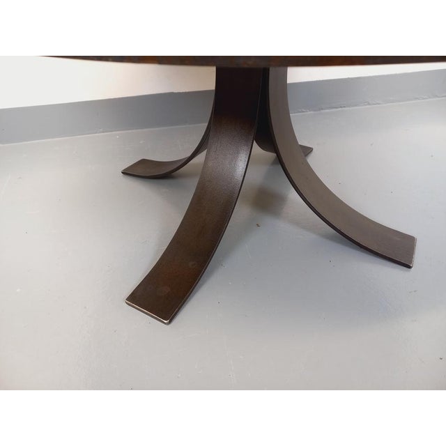 Vintage Round Coffee Table in Ceramic and Steel, 1960s For Sale - Image 6 of 16