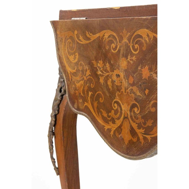 Small Folding Table in Metal and Wood, Italy, 20th Century For Sale - Image 5 of 15