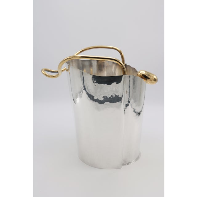 1990s Unusual Sterling Silver Champagne Cooler For Sale In New York - Image 6 of 9