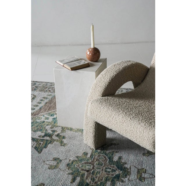 Vintage Area Rug One-of-a-Kind Dimensions: 8'2" x 12'2" Colors: Sand, sage, olive, taupe, teal Material: Wool, cotton...