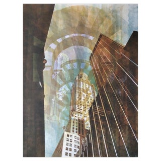 Luis Fernandez, City Scene, 2010, Mixed Media on Paper For Sale