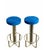 A refined and elegant pair of high bar stools, an icon of Space Age style and 1970s Italian design. They feature a complex...