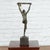 Art Deco Vintage Art Deco Style Lost Wax Cast Bronze Table Lamp Depicting a Young Dancer For Sale - Image 3 of 10