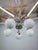 1930s Art Deco Chrome 5-Light Chandelier, Former Czechoslovakia, 1930s For Sale - Image 5 of 14