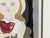 1959 Jun'ichiro Sekino Pencil-Signed Japanese Woodblock Print, "Young Girl With Two Cardinals" - Framed For Sale - Image 4 of 10