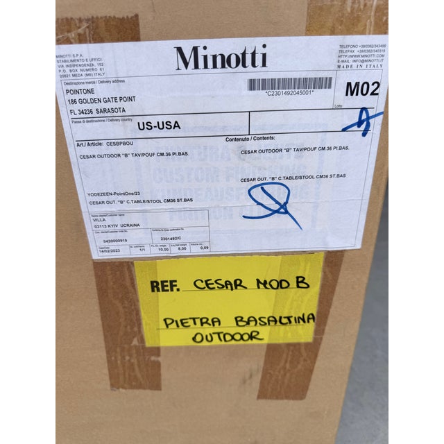 2020s Minotti Cesar Outdoor Table Stool For Sale - Image 5 of 5