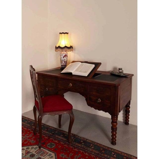 Porcelain Lamp with Lampshade from Limoges For Sale - Image 3 of 7