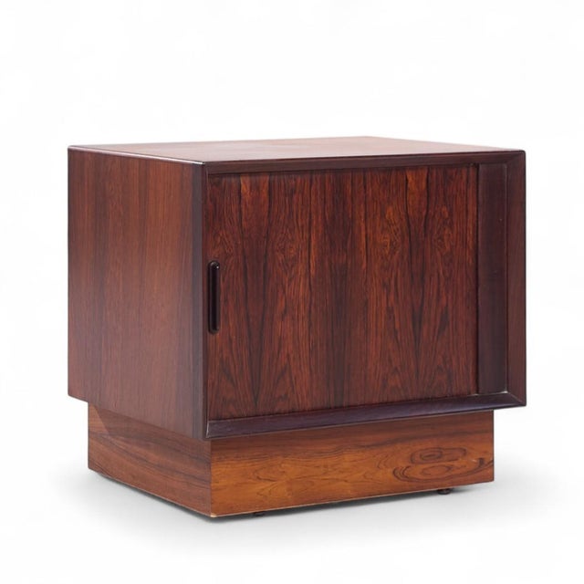 Svend Madsen Mid Century Danish Rosewood Tambour Door Nightstands - Pair For Sale In Chicago - Image 6 of 12