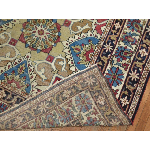 Antique Zabihi Collection Lavar Kirman Rug - 8'10" x 12' For Sale - Image 11 of 13