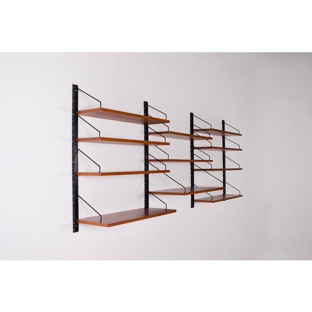 Danish Modular Wall Shelf by Poul Cadovius, 1950s, Set of 11 For Sale - Image 4 of 7