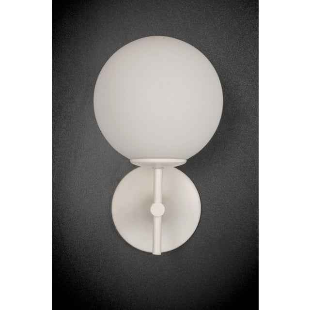 Opal Glass Wall Light Sconces from Temde, Switzerland, 1960s, Set of 2 For Sale - Image 6 of 7