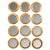Set of 12 Vintage Round Gilt Italian Mirrors For Sale - Image 17 of 17