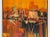 Burnt Orange Large Scale Mid-Century Modern Framed & Signed Abstract Seascape Oil on Canvas Painting For Sale - Image 8 of 12