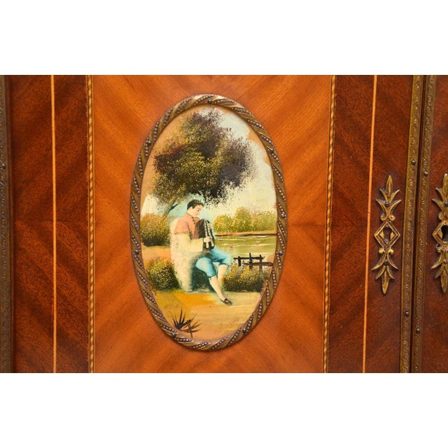 Black French Ormolu Mounted Writing Desk, 1930s For Sale - Image 8 of 11