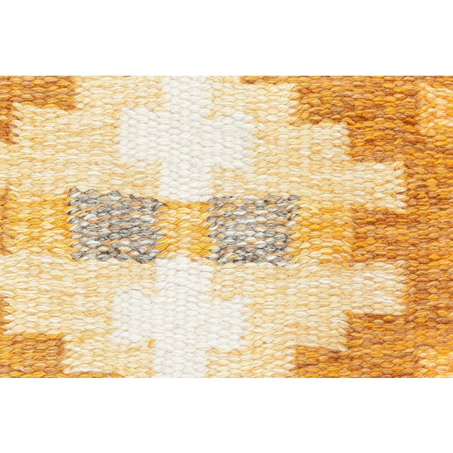 Doris Leslie Blau Swedish Flat-Weave Rug by Birgitta Söderkvist For Sale - Image 4 of 11